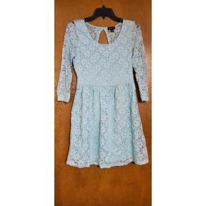 Pale Blue Large Lace Dress